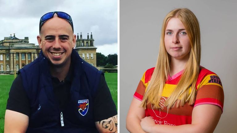Martyn Sadler and Jennie Logan. Pic: Bicester RUFC


