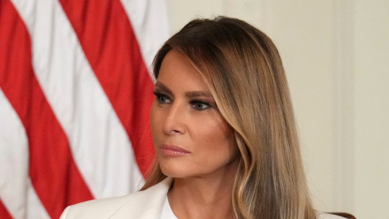 Melania Trump. Pic: AP