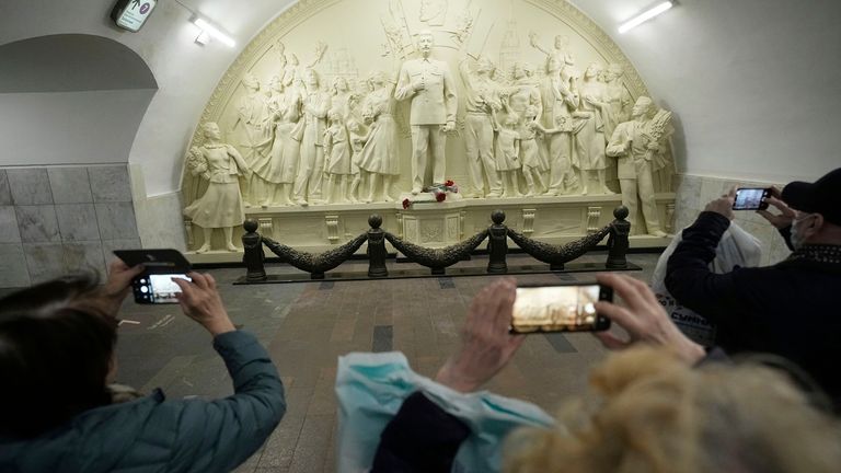 Pic: AP/Pavel Bednyakov