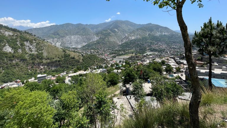 A view of Muzaffarabad 