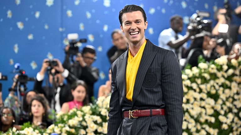 White Lotus star Patrick Schwarzenegger. Pic: AP