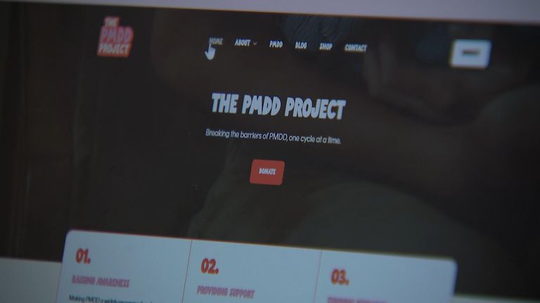 PMDD projesi için web sitesi