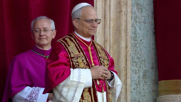 Pope Leo XIV appears on balcony in Vatican City