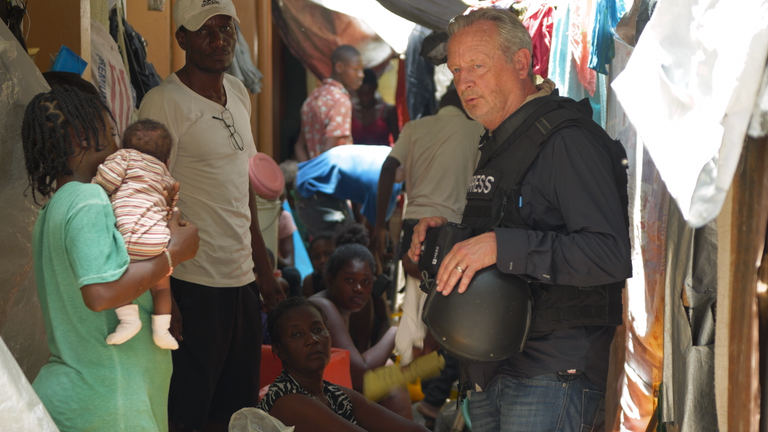 Stuart Ramsay meets Barbara Gashwi Port-au-Prince, Haiti 