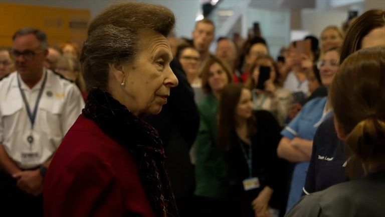 The Princess Royal visited the Royal Liverpool University Hospital and thanked the medical staff who treated those who got injured at the Liverpool victory parade.