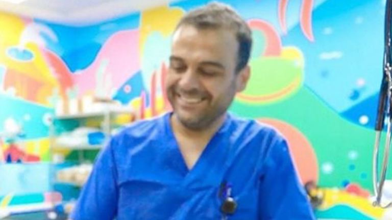 PCRF nurse Yahya Shehab, 42, was killed on Friday alongside his wife and five young children. Pic: PCRF
