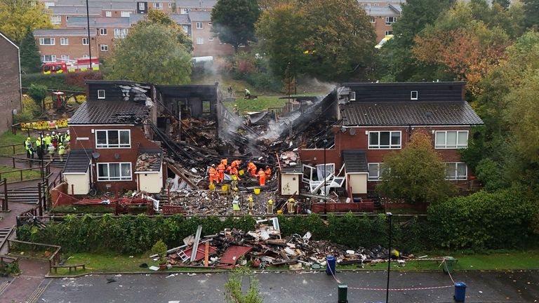 File photo dated 16/10/24 of emergency services at the scene at Violet Close in Benwell, Newcastle-Upon-Tyne. Reece Galbraith, 33, has been jailed for 14 years at Newcastle Crown Court for manslaughter after causing the death of seven-year-old Archie York and 33-year-old Jason "Jay" Laws, in an explosion while processing cannabis into sweets in Violet Close, Benwell, Newcastle, in the early hours of October 16. Issue date: Wednesday May 14, 2025.