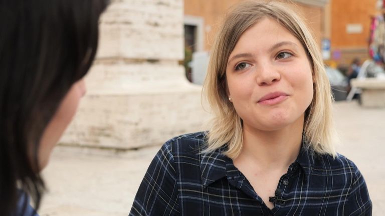 Teodorita Giovannella is hoping the next pope will be a fellow Italian