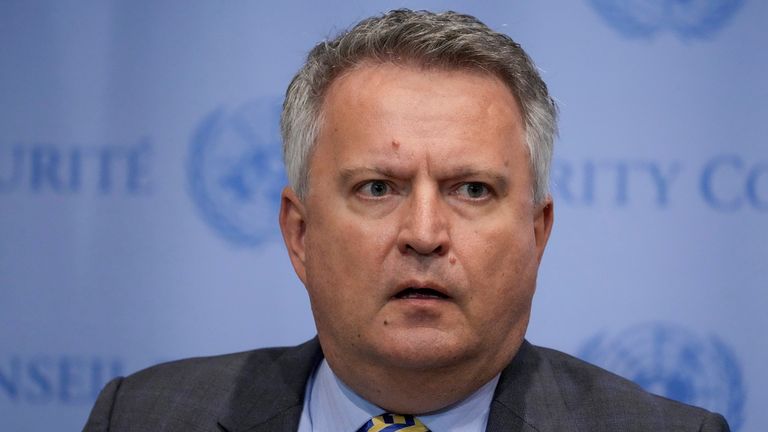 El viceministro de Relaciones Exteriores de Ucrania, Sergiy Kyslytsya. Imagen: AP