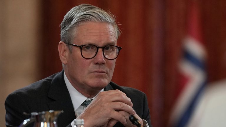 Sir Keir Starmer at a summit in Oslo. Pic: PA