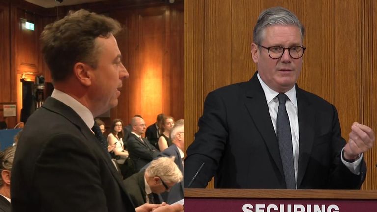 Sky&#39;s Deputy Political Editor Sam Coates asks the prime minister about his message to the treasury and OBR and if he is doing anything to change the way that they work and calculate the cost-benefit analysis of growth in migration.