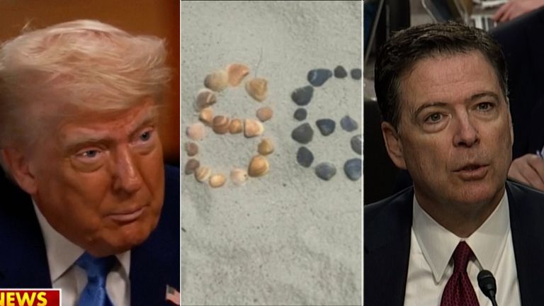 James Comey: Trump says ex-FBI director's seashells post 'meant assassination'