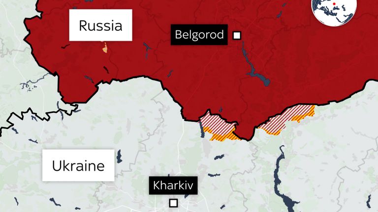 Rus kuvvetlerinin Kharkiv'in sınırında toplandığı bildiriliyor.
