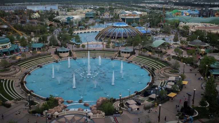 General view of Universal Epic Universe theme park ahead of the grand opening ceremony in Orlando, Florida, U.S. May 19, 2025. REUTERS/Marco Bello