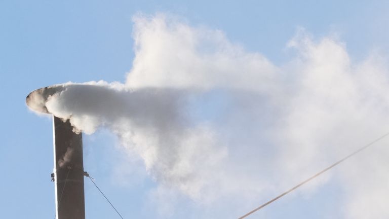 White smoke billows from the chimney of the Sistine Chapel during the conclave to elect a new pope, at the Vatican, Thursday, May 8, 2025. (AP Photo/Andrew Medichini)