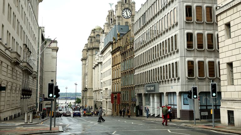 A view of Water Street after being reopened.
Pic: Reuters