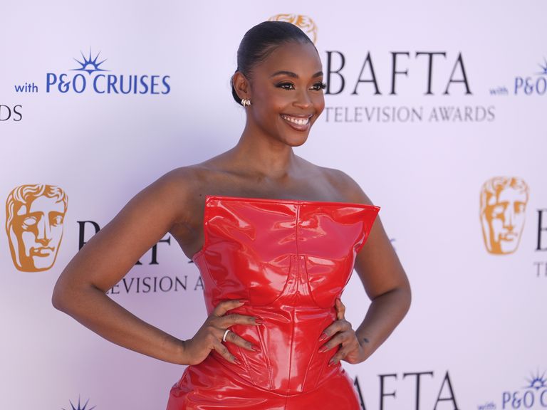 Rivals star Nafessa Williams at the BAFTA TV Awards 2025