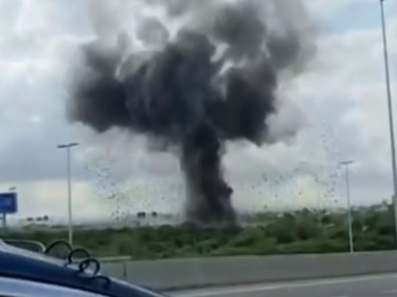 Houthi missile lands next to Israeli airport