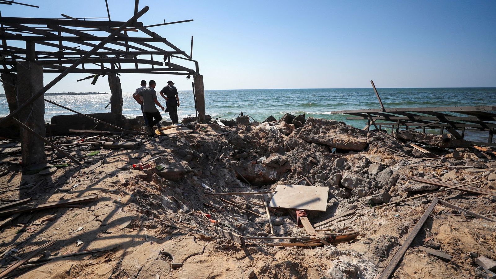 Horror as Gaza cafe popular with students hit by airstrike