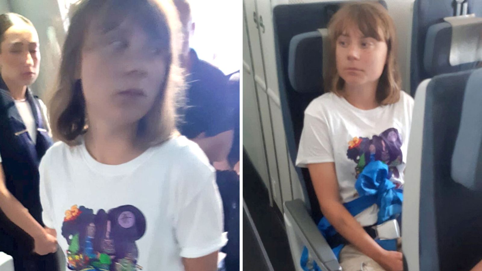 Israel releases photo of Greta Thunberg being deported after Gaza aid boat seized