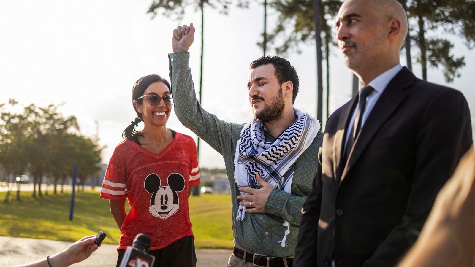 Mahmoud Khalil: US student detained by immigration officials over pro-Palestinian protests released
