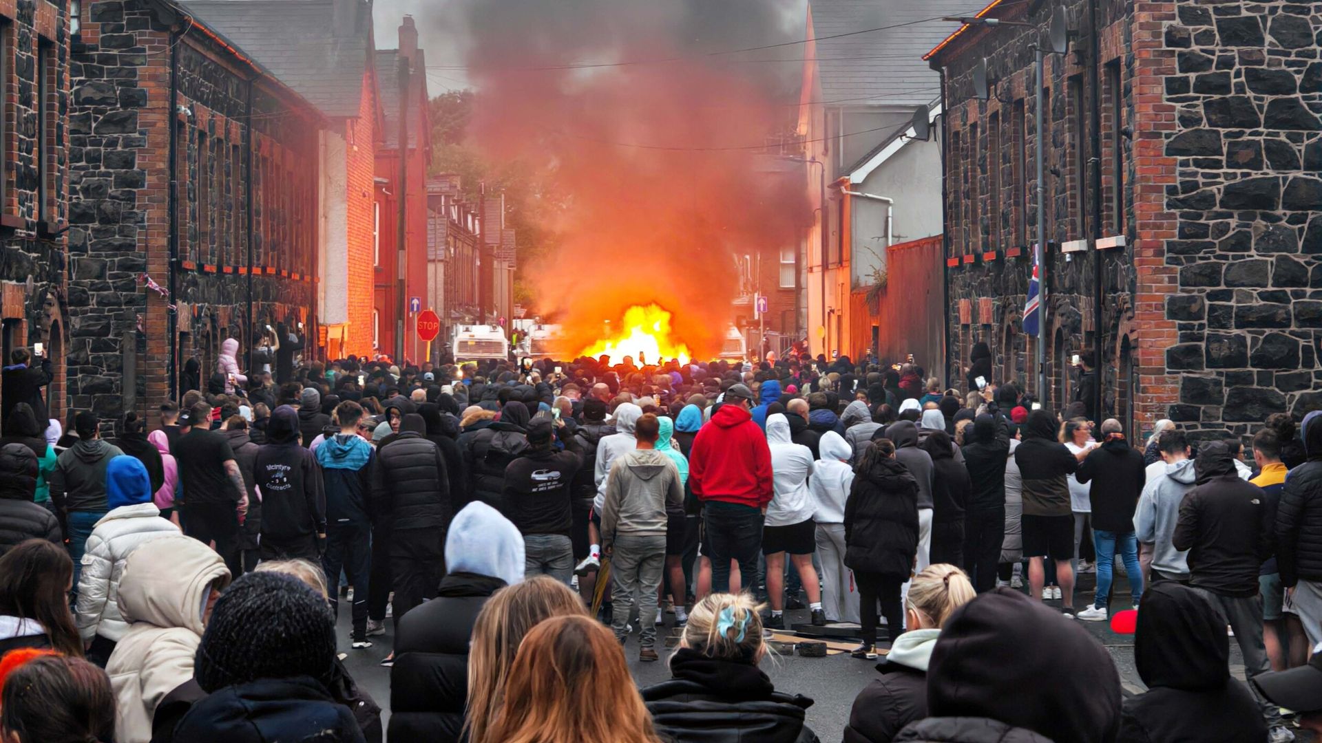 15 police officers injured as Northern Ireland protests turn violent