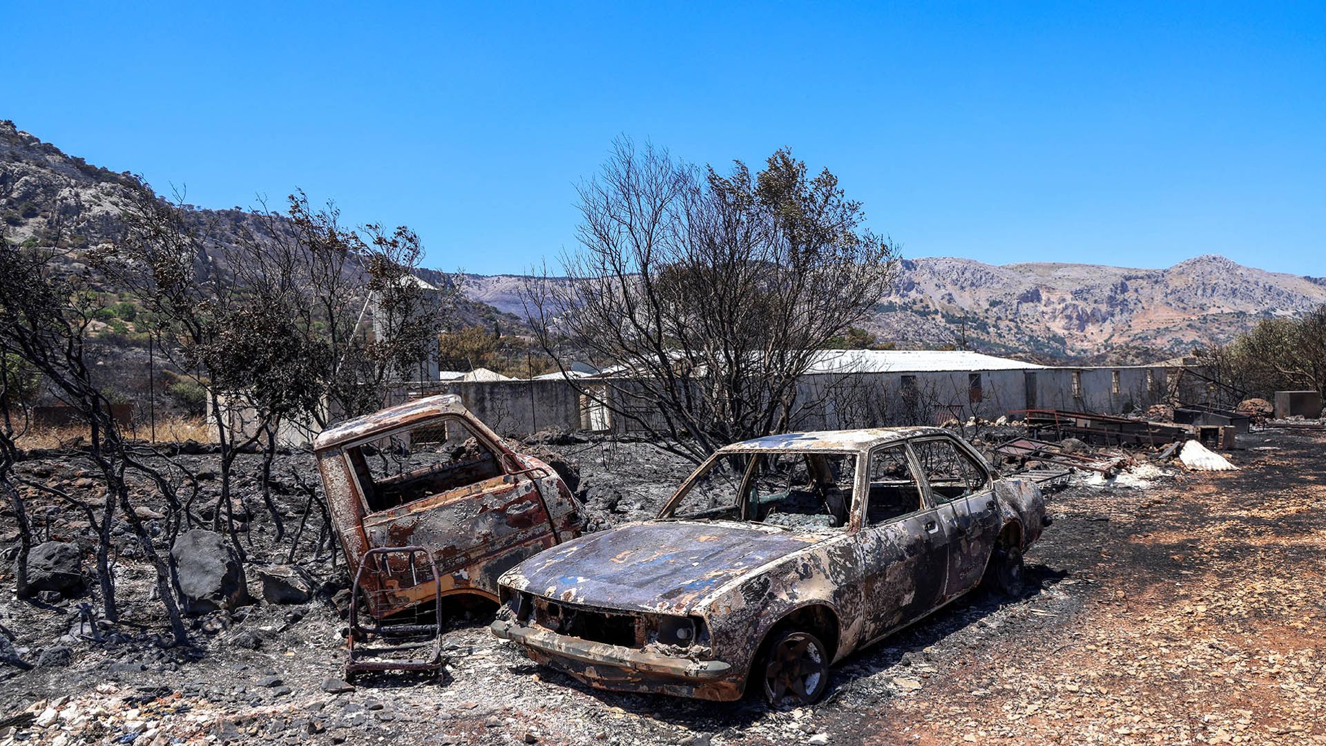 Woman arrested over Greek island wildfires