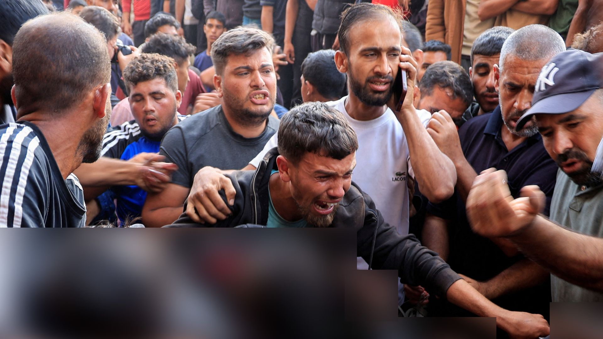 Israeli tank shelling kills 45 people waiting for aid in Khan Younis, Hamas-run health ministry says