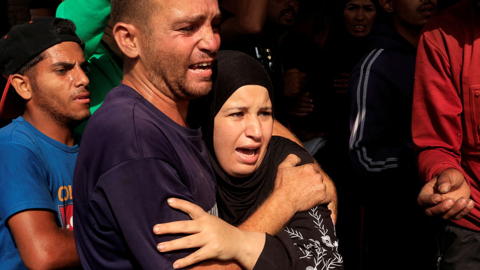 Israeli tank shelling kills 45 people waiting for aid in Khan Younis, Hamas-run health ministry says