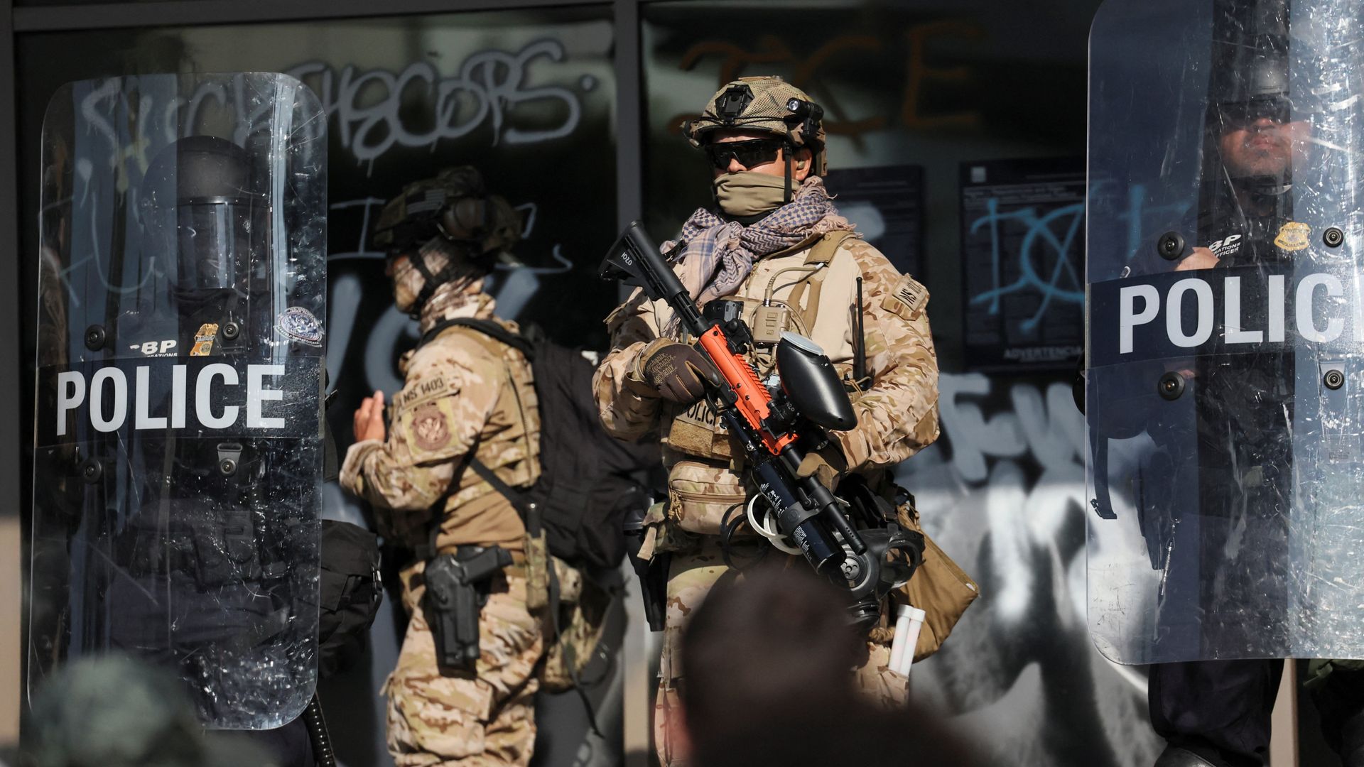 Curfew comes into force in LA - as California's governor steps up his attack on Donald Trump