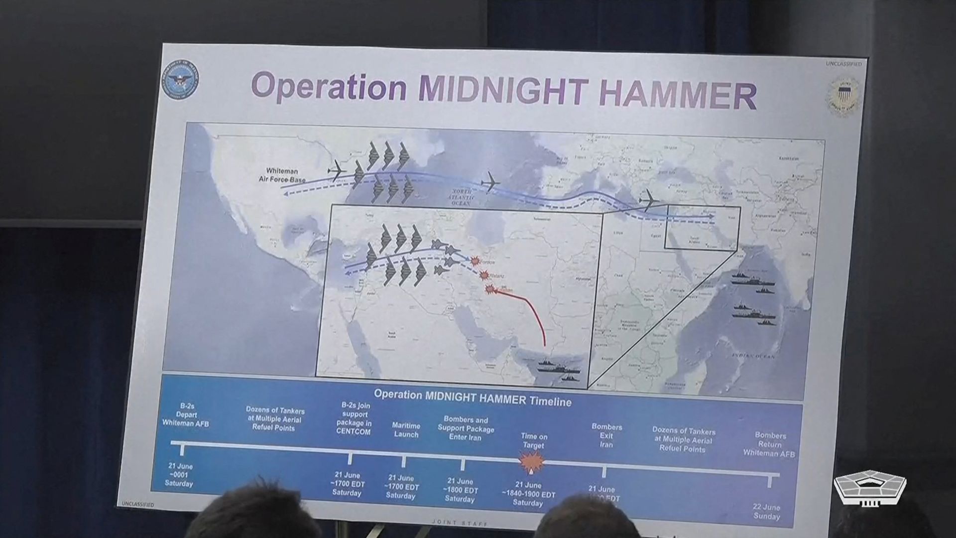 Bunker-busting bombs, more than 100 aircraft and 'several decoys': How Operation Midnight Hammer unfolded