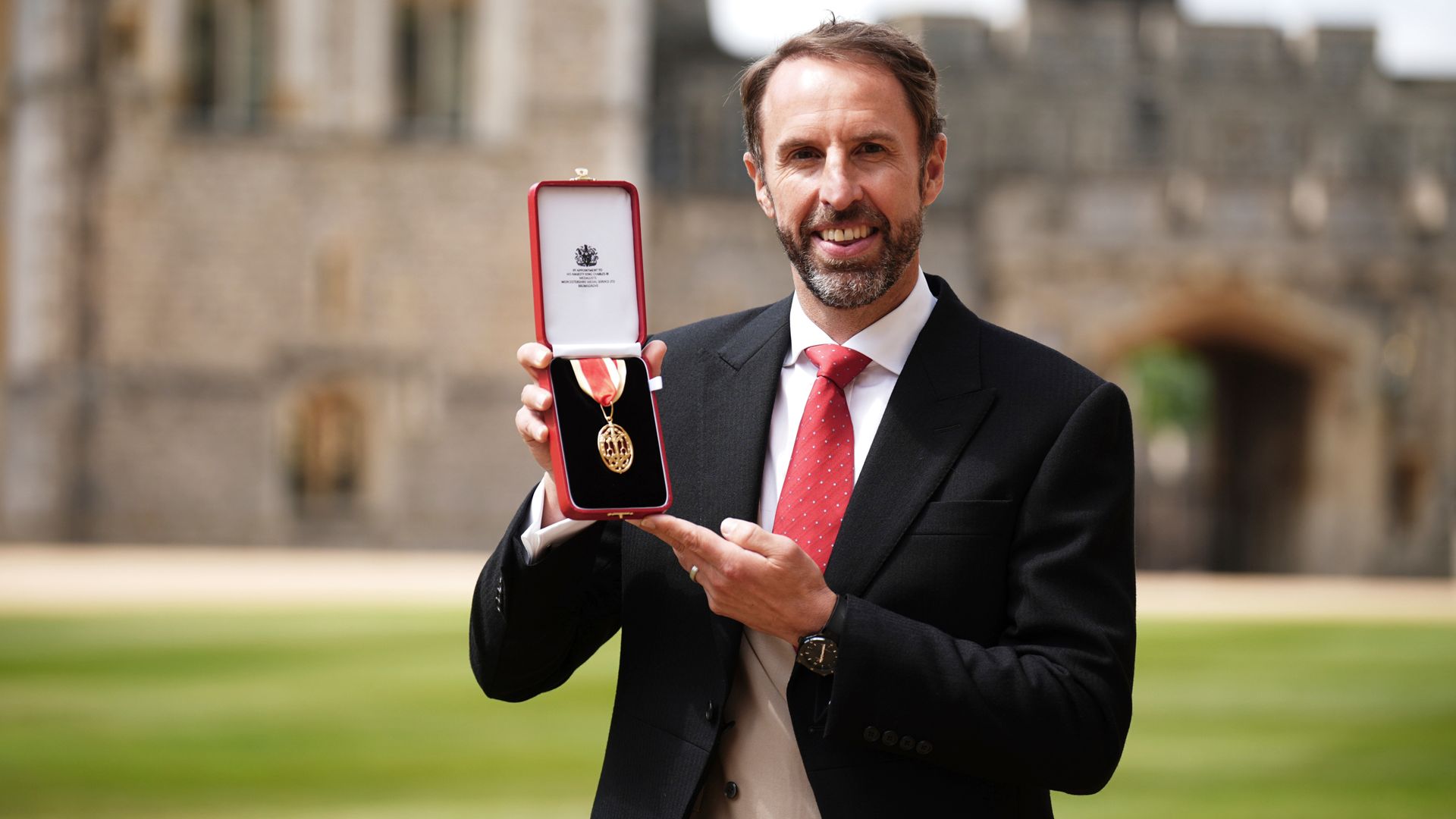 'Amazing honour': Ex-England boss Gareth Southgate receives knighthood