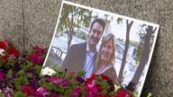 Melissa Hortman and her husband.