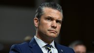 Pete Hegseth, the US defence secretary. Pic: Reuters