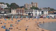 People enjoy the beach in Broadstairs, Kent. Picture date: Thursday May 1, 2025. Gareth Fuller/PA Wire