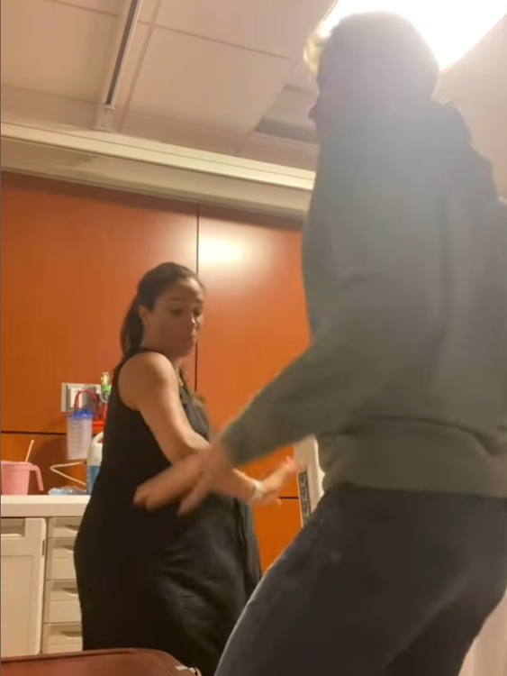 Meghan, the Duchess of Sussex, and Prince Harry dancing in hospital before she gives birth to Princess Lilibet
PORTRAIT ONLY