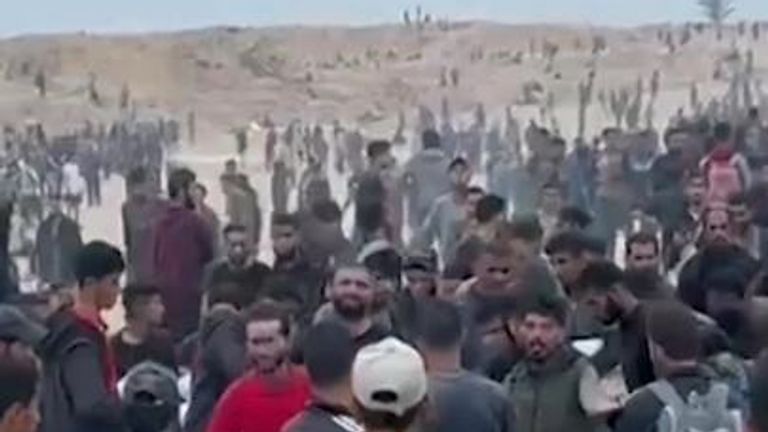 Multiple people killed on the road to on of Gaza aid point 
