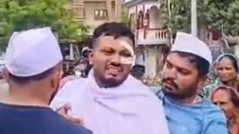 The British man who was the sole survivor of last week's Air India plane crash has helped lay his brother to rest at a funeral in western In
