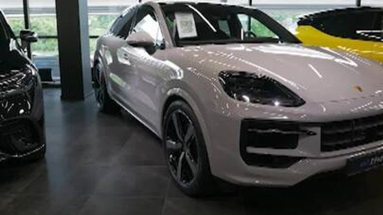 In a Moscow showroom, Sky News team found a Porsche, a Mercedes and a BMW, all less than two years old.