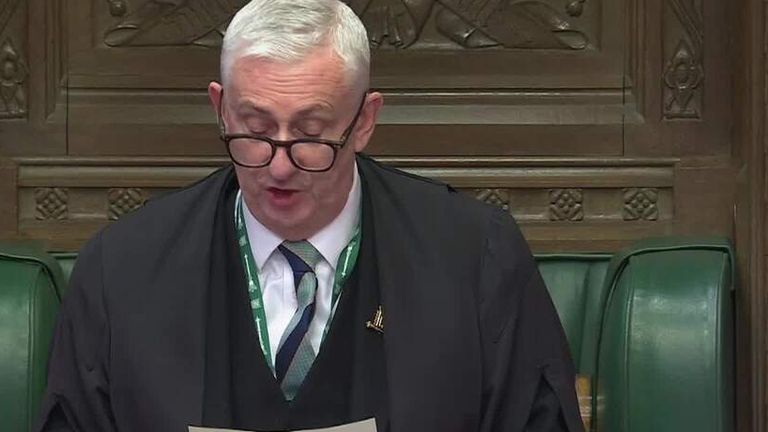 Speaker announces result of assisted dying vote.