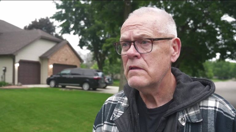 Neighbours react to US politician shot dead.