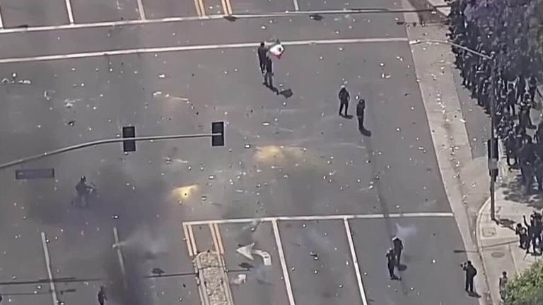 Troops are on the streets, after President Trump ordered them to stamp out the demonstrations