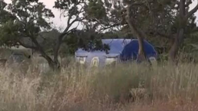 Police investigating the disappearance of Madeleine McCann search land near where she went missing from Praia da Luz, Portugal, in 2007