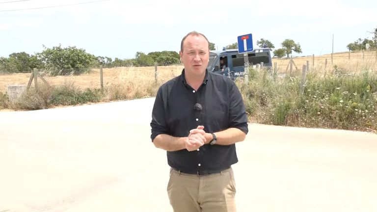 Dan Whitehead live from the new search for Madeleine McCann.