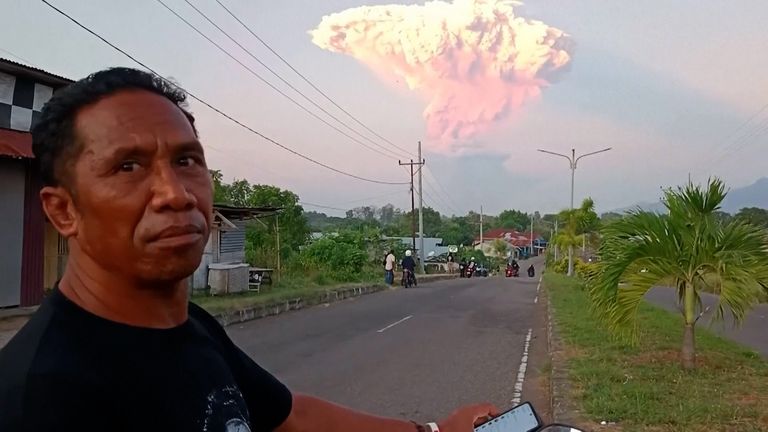 Volcano erupts in Indonesia, unleashing 6.8 miles-high ash cloud