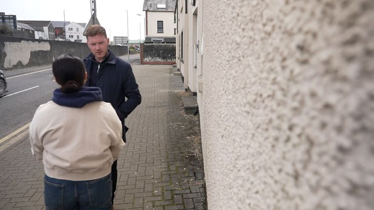 An immigrant from Bulgaria who has lived in Ballymena for nine years told Sky News she is scared to go out after back-to-back nights of violence. 