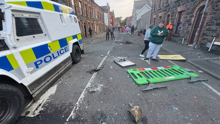 Ballymena riots.