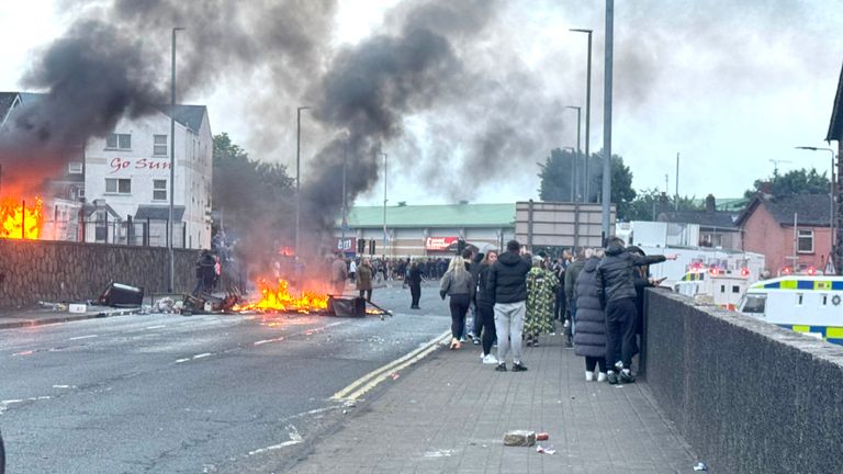 Ballymena riots.