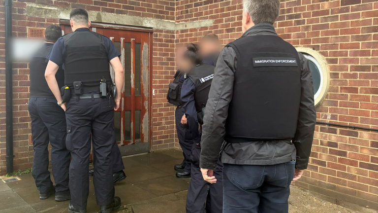 Police carried out raids on the gang on Tuesday. Pic: Home Office