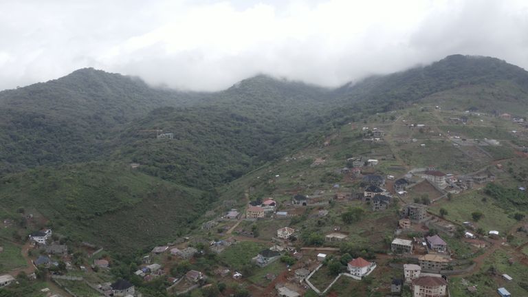 Forest has been cleared to make way for houses being constructed closer and closer to chimp enclosures